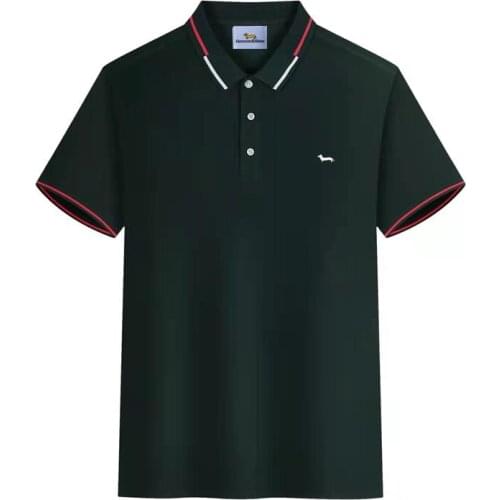 New Men Summer Tops Tees Embroidery Eu Size Harmont Short Sleeve Slim Fit 100%Cotton Soft Blaine T-Shirts