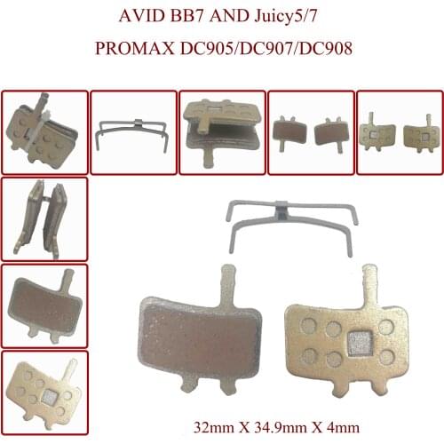 MTB Hydraulic For Bicycle Disc Brake pads For AVID BB7 AND Juicy5/7 PROMAX DC905/DC907/DC908