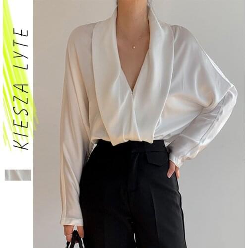 Женские атласные рубашки Kiesza Lyte China At AliExpress