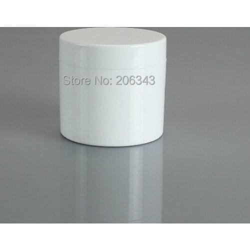 100g round double layer white cream jar with inner lid ,cream jar,Cosmetic Jar,Cosmetic Packaging