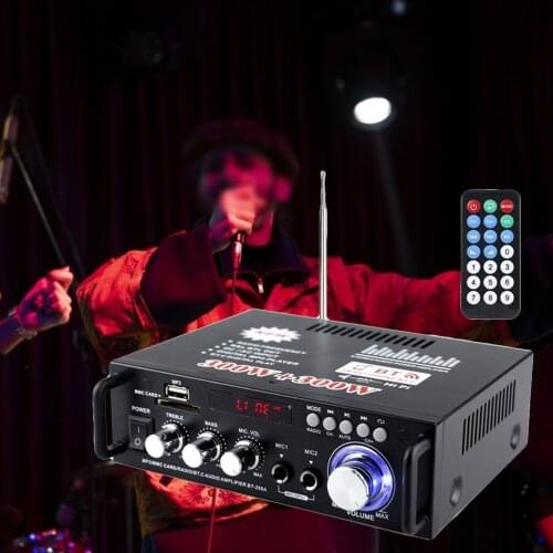 Mini 600W Bluetooth Connectivity, Audio Power Amplifier Amp Speake 12V 110V Plug-US