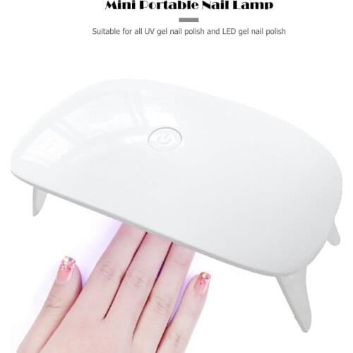 Mini USB Cable Nail Dryer Portable LED UV Gel Varnish Curing Drying Portable 6W Home Nail Lamp for Home Salon Use