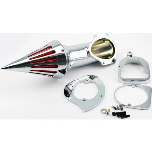 Motorcycle Chrome CNC Spike Air Cleaner Kit Intake Filter For 1998&up Honda Shadow Spirit / ACE 750 ACE750 Spirit750 2007 2008