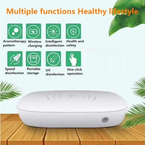 New product multifunctional charging storage box remote control mobile phone UV sterilization mobile phone holder charging line