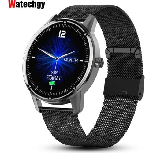 New R8 Smart Watch 2020 Full Round Touch Screen Smartwatch IP68 Waterproof Real-time Heart Rate Blood Pressure Monitor PK DT95