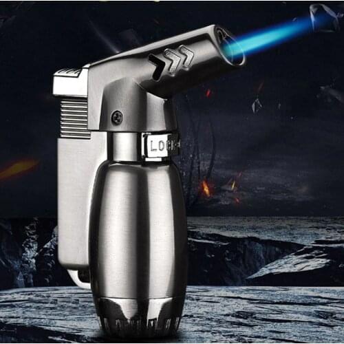 Mini Portable Inflatable Metal Windproof Spray Gun Welding Torch Turbo Lighter Cigar Tube Kitchen Cigarette Accessories
