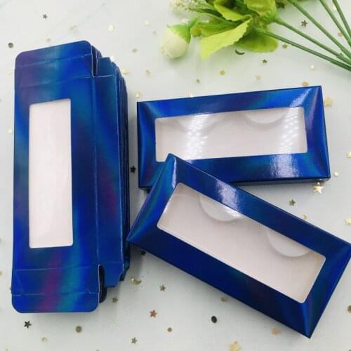 Dramatic lashes box empty holographic package free trays custom wholesale