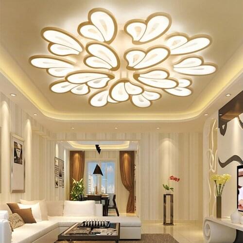 Modern led ceiling lights Acrylic lampshade for living room lamp bedroom lamp study dining room lamp AC220V Atmospheric luxury