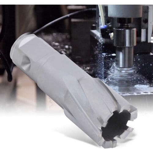 Hollow Core Drill Bit Hard Alloy 25mm-35mm Hardware Accessory Cutting Tool Portable For Vertical Table Machines Milling Machines