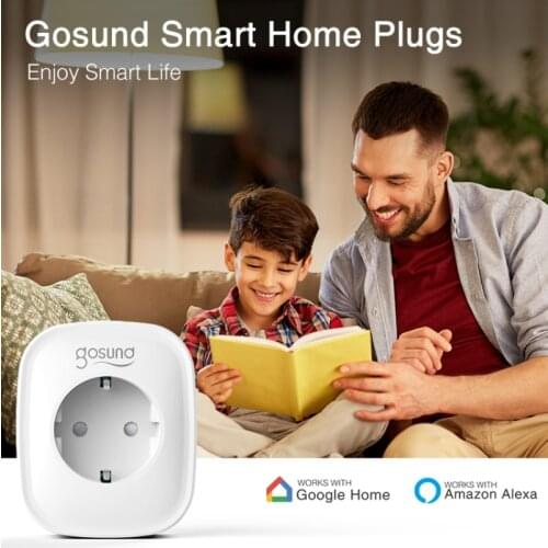 Gosund WiFi EU Smart Plug Socket 16A Timing Function Tuya/Smart Life Remote Control Home Appliances Works With Alexa Google Home