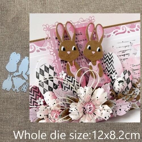 XLDesign Craft Metal Cutting Dies stencil mold easter bunny decoration scrapbook Album Paper Card Craft Embossing die cuts