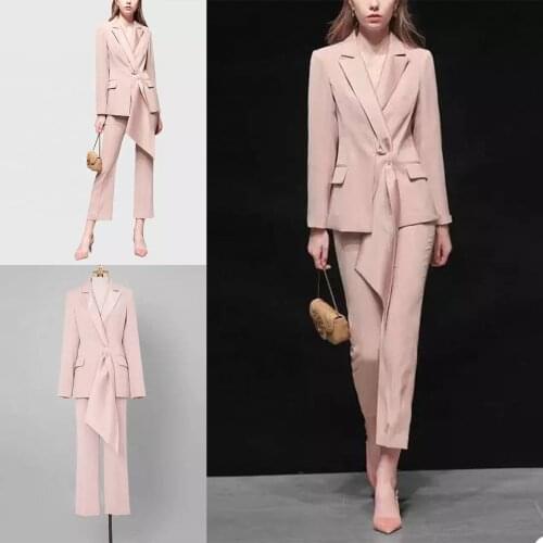 Bright Pink Red Carpet Celebrity Women Evening Suit One Button Mother of Bride Dress Party Prom Wear Pants Outfits for Wedding