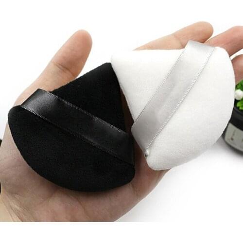 2pcs/set Triangle Soft Cotton Cosmetic Puff Dry Wet Use Face Foundation Powder Mini Puff Facial Makeup Beauty Tools Accessories