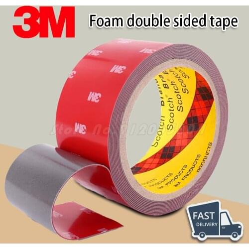 3M Double Sided Tape For Car VHB Strong Sticky Adhesive Tape Anti-Temperature Waterproof Office Decor bathroom kitchen Household