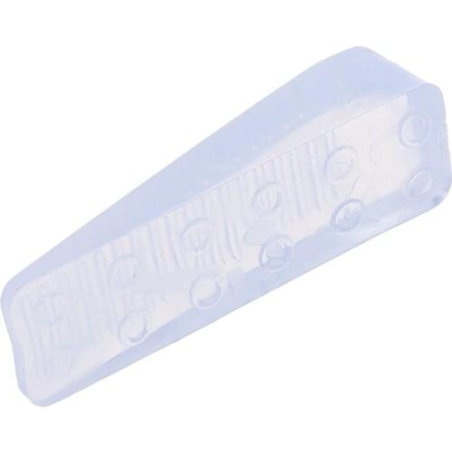 ABWE Best Sale Home Office Clear Plastic Door Wedge Stopper Block 4 Pcs