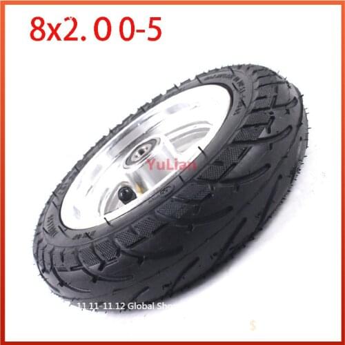 8x2.00-5 tubeless tyre and wheel hub kits for Modified Kugoo S3 electric scooter rear wheels 8x2.0-5 tire Pneumatic wheel