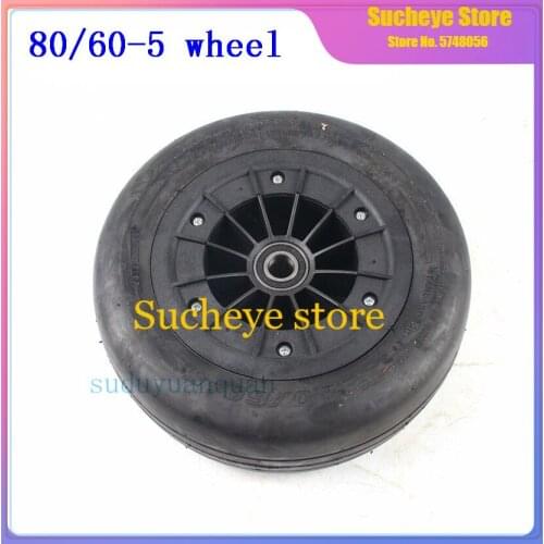 DIY Go-kart wheels 80/60-5 tubeless tire vacuum tyre and wheel hub fit for Electric Four-Wheel motorcycle electric scooter wheel