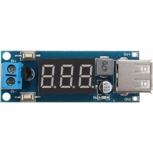 DC-DC 4.5-40V Step Down LED Volt Meterr USB Voltage Converter Buck Module 5V/2A