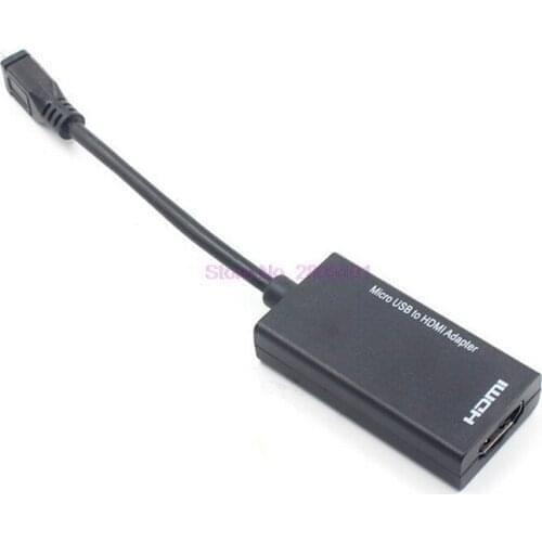 Dhl or fedex 100pcs Micro USB to HDMI Male to Female High Speed HDTV Adapter Converter Cable for Phone for Mobile Phone