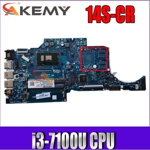 For Hp 14S-CR 14S-CF 14-CF Laptop Motherboard L41568-601 L41568-001 With Core i3-7100U Processor DDR4 MB 100% Tested Fast Ship