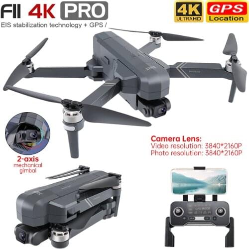 SJRC F11 4k Pro Drone 2-Axis Gimbal Professional GPS Wifi FPV Dron Brushless Supports SD Card Foldable Helicopter VS SG906 Pro2