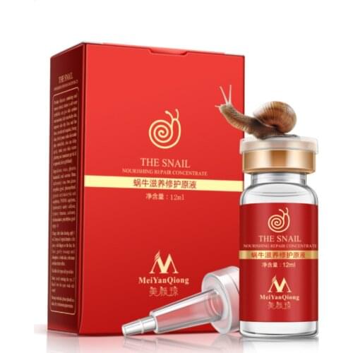 Facial skin essence 100% essence pure plant extract snail liquid hyaluronic acid anti-aging whitening anti-acne essence