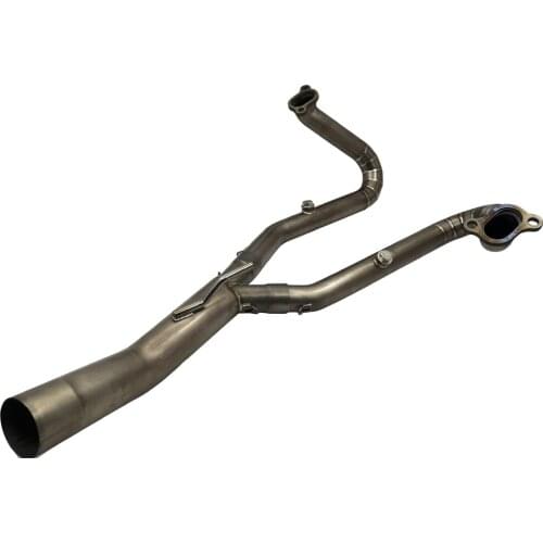 Real Titanium Alloy motorcycle exhaust muffler contact middle pipe slip on for BMW R 1200 GS