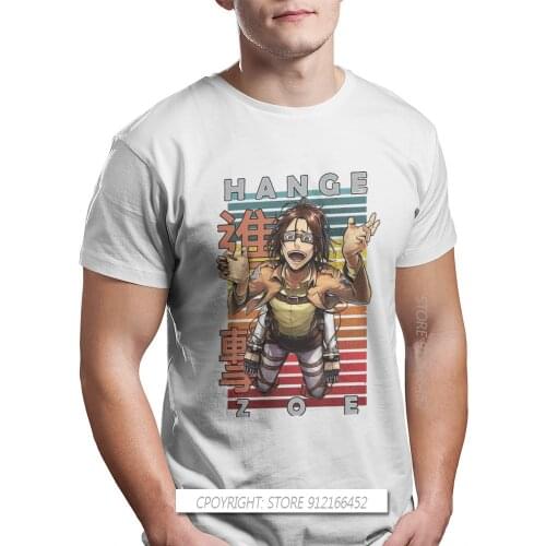 Hange Zoe AOT Graphic TShirt Attack On Titan Snk Eren Anime Streetwear Leisure T Shirt Men Tees Gift Clothes