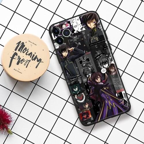 Lelouch Vi Britannia Code Geass Anime Phone Case For IPhone 11 12 Mini Pro XS Max X XR 6s 7 8 Plus SE Soft TPU Glass Cover