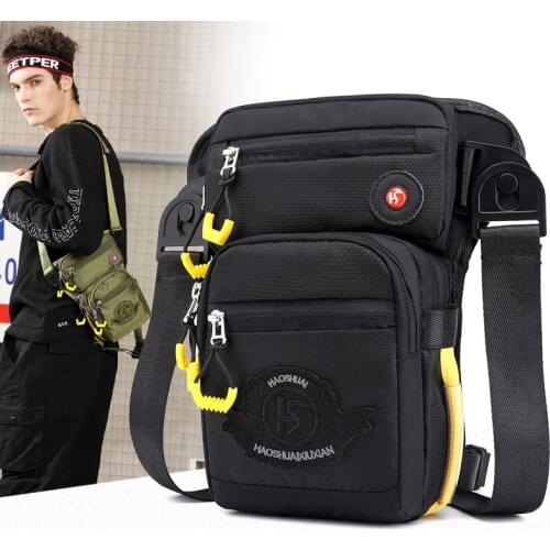Fashion Men Nylon Waist Bag Hip Bag Out Door Fanny Pack Belt Hip Bum Pocket Casual Boys Waist Bags Crossbody Chest Bags