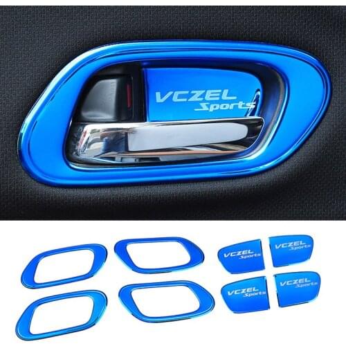 Car Interior Door Handle Bowl Cover Patch Trim for Honda Vezel 2015 2016 2017 2018 2019 2020 Carstyling Accessories