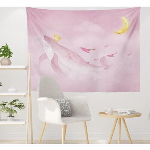 Wall Decor Background Cloth INS Hanging Girl Small Fresh Cartoon Bedside Dormitory Renovation Bedroom Decoration Tapestry Tapes