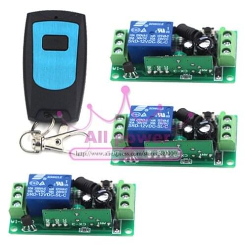 New Style DC 12V Signal Channel Fixed Encoding Switch + Wireless Remote Control Promotion