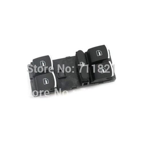 OEM Chrome Tip Power Window Master Switch Panel For VW Golf Jetta MK5 and MK6