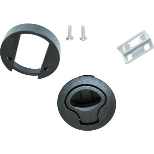 Plastic Marine Slam Latch 2 inch 50mm, Boat Hatch Lift Handle, Non-Locking (Black)