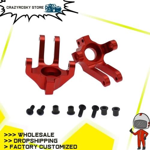 RCAWD Multicolor 2PCS Alloy Steering Hub Carrier For RC Hobby Model Car 1/10 Axial Wraith Spawn AX90056 AX90045 AX90018