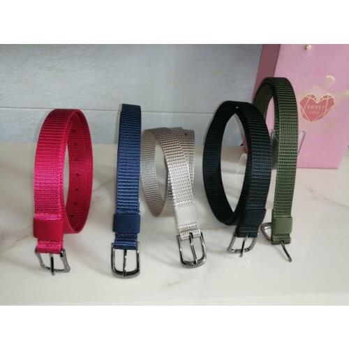 Nylon Belt Atmospheric Eyeliner Pin Buckle Belt Youth Leisure and Solid All Kinds of Tactical Belt Customization Belt for Women