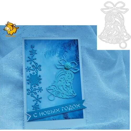Christmas Bell Cut Dies Metal Template for Embossing Stencil DIY Paper Album Gift Cards Making Scrapbooking New Craft Dies 2020