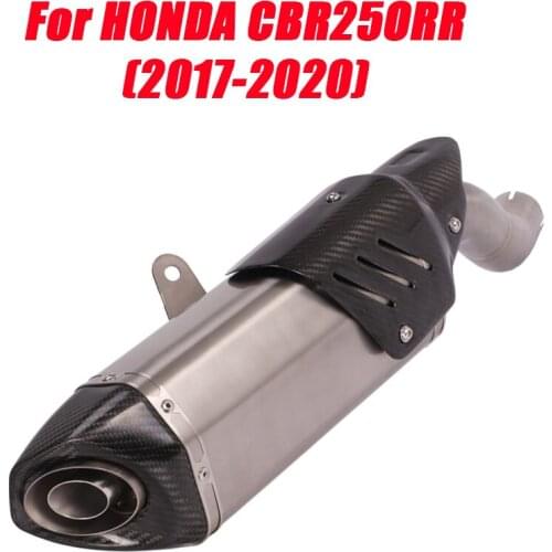 Motorcycle Middle Link Tube Tail Exhaust Muffler Pipe Removable DB Killer System for Honda CBR250RR CBR250 2017 2018 2019 2020