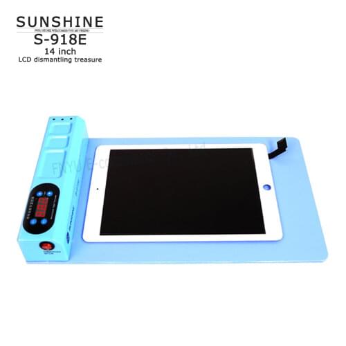 SUNSHINE S-918E LCD Repair Separate Heating Pad Phone Ipad Tablet Separator Open Heating Pad Kit Removal Tool