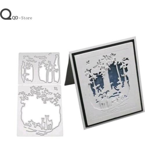 Scrapbook Childrens Educational Embedded Christmas Elk Metal Cutting Dies DIY Card Make Mold Model Craft Decoration Wholesale