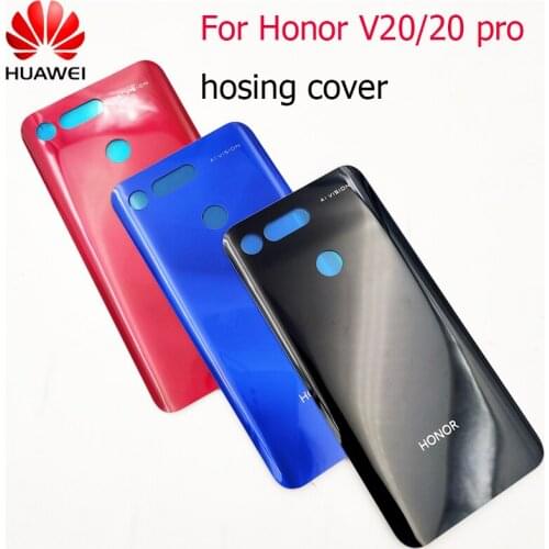 For Huawei Honor 20 Pro V20 Back Battery Glass Cover Rear Housing Door Case For Honor VIEW20 20Pro Replacement Parts Phone Shell