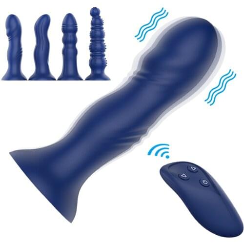 Vibrators anal Plug Wireless Remote Control Anal Vibrator Male Prostate Massager Dildo Vibrators G-Spot Anus Vibrating Sex Toys