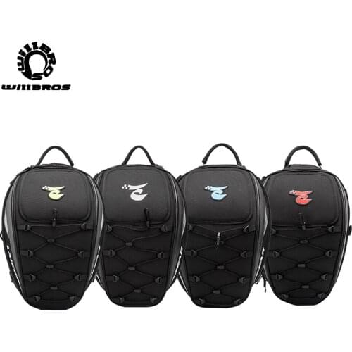 Waterproof Motorcycle Tail Back Seat Bags Multi-Functional Durable Rear Seat Bag High Capacity Rider Backpack Put In Helmet