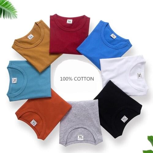 2-11 Years Baby Girl T-shirt Big Girls Tee Candy Shirts for Children Girl Blouse Sale T Shirt 100% Cotton Kids Summer Clothes