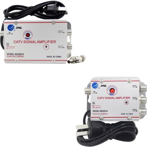 2/3 Way 20db CATV Cable TV Splitter Amplifier TV Antenna Signal Amplifier Booster Splitter