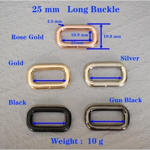 1 Pcs 25mm Webbing Metal Hardware Belt Buckle For Bag Handbag Straps Link Chain Clasp Martingale Collar Dog Leash Rope Accessory