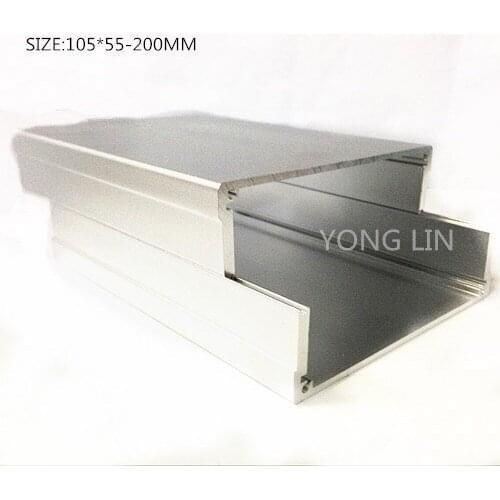 1PCS aluminum box/aluminum amplifier enclosure 105*55-200 Attack release housing
