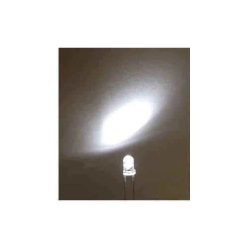 1000pcs 3MM WHITE LED Transparent Water Clear Round led 3mm Cold White 3V Light Emitting Diode Lamp