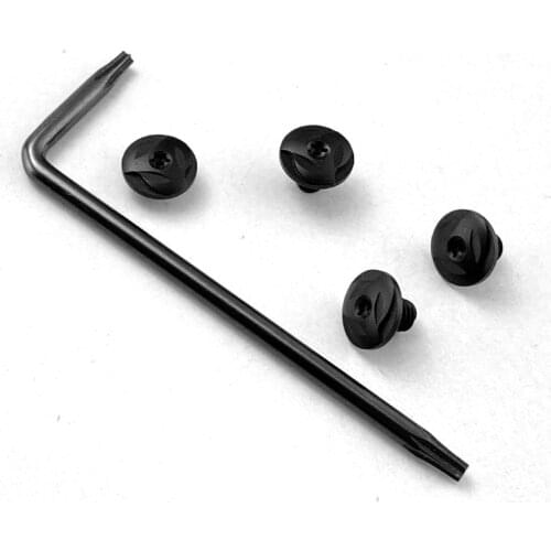4PCS CNC machined Stainless Steel Screws w/ T8 Torx Key Wrench Tool Kit For beretta 92FS M9 Grips Repair Tool parts Replacement